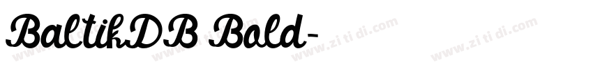 BaltikDB Bold字体转换